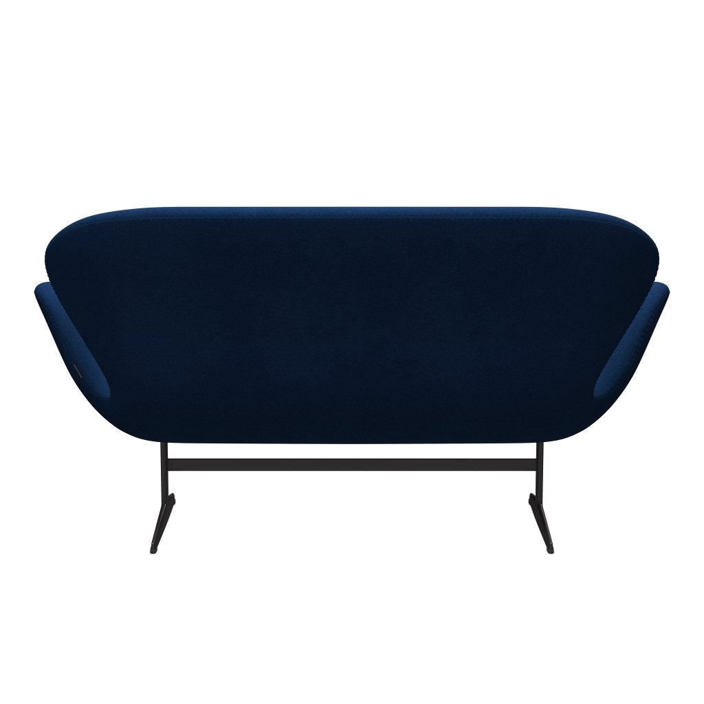 Fritz Hansen Svan soffa 2-sits, varm grafit/tonus mörk korallblå