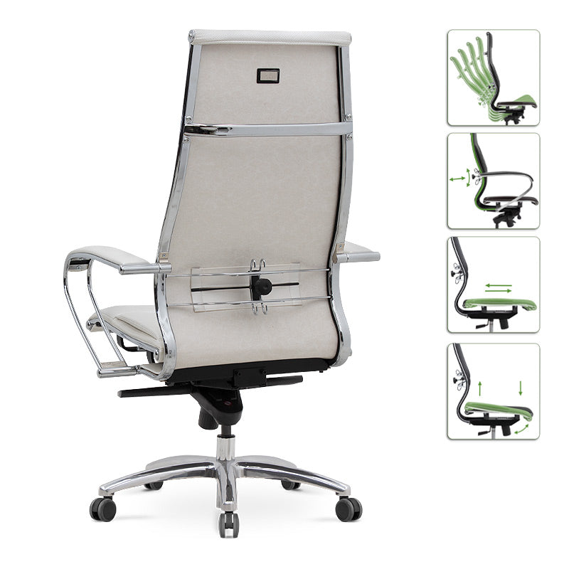 Office Chair CHARMANT White 70x70x124/134cm