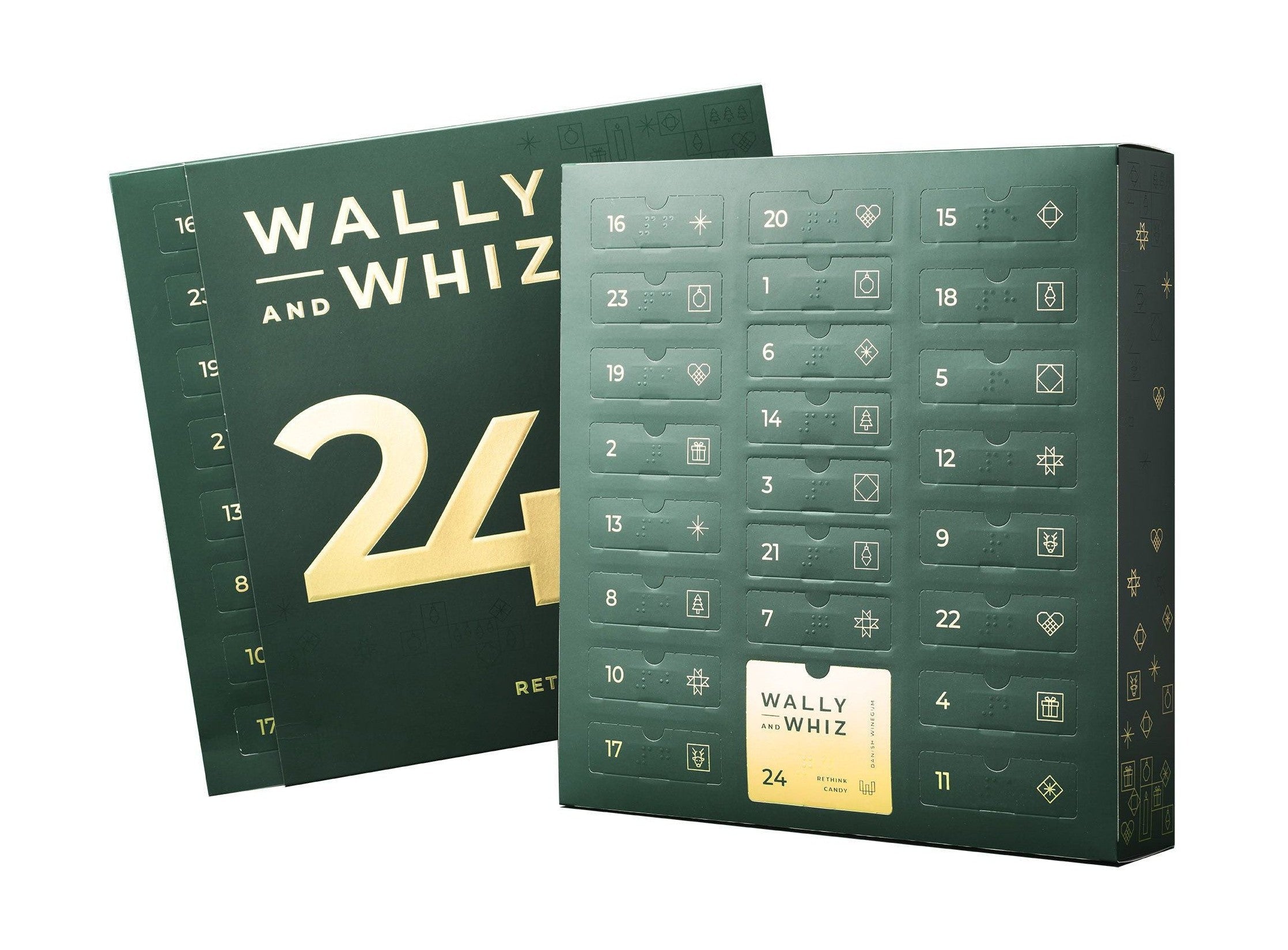 Wally And Whiz Green Standard Christmas Calendar 2023 393g