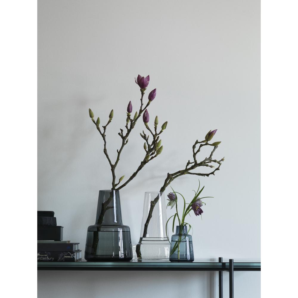 Holmegaard Flora Vase Smoke, 12 cm
