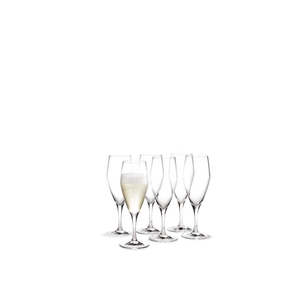 Holmegaard Perfekt champagneglas, 6 st.