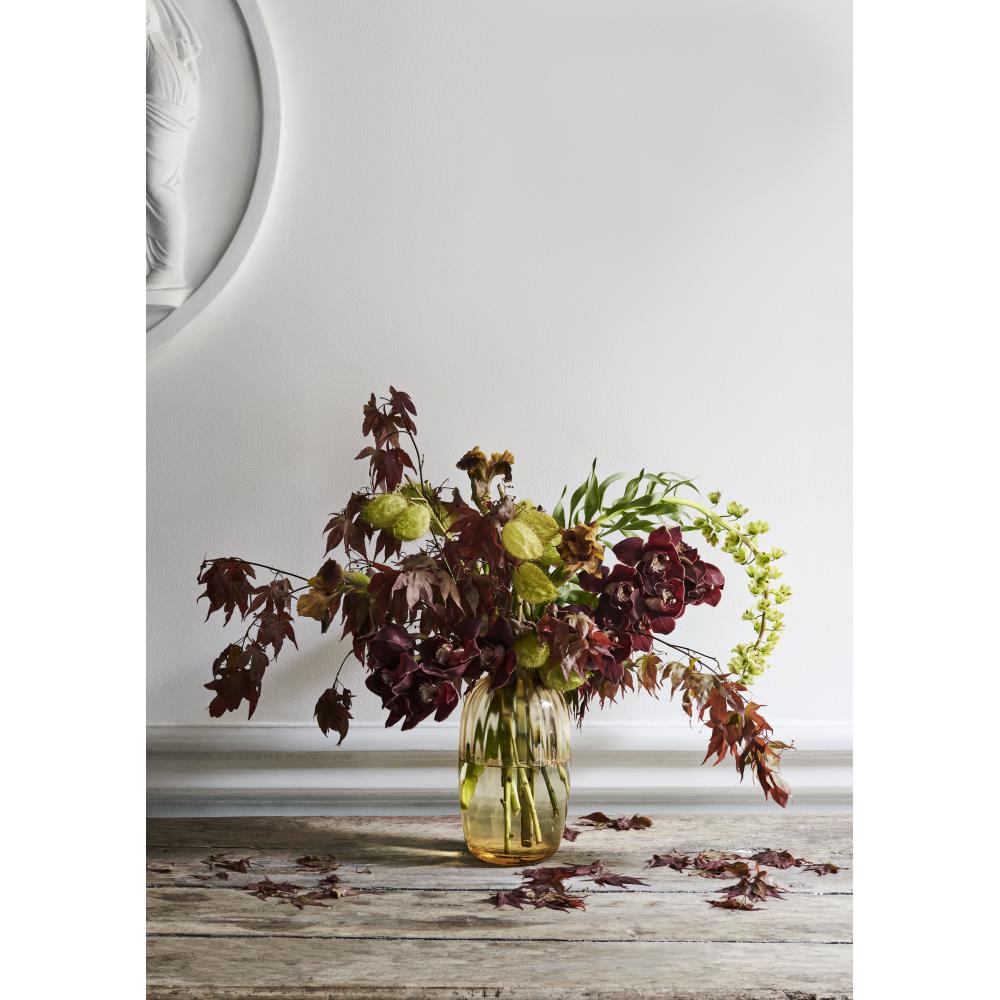 Holmegaard Primula Vase Amber, H25.5cm