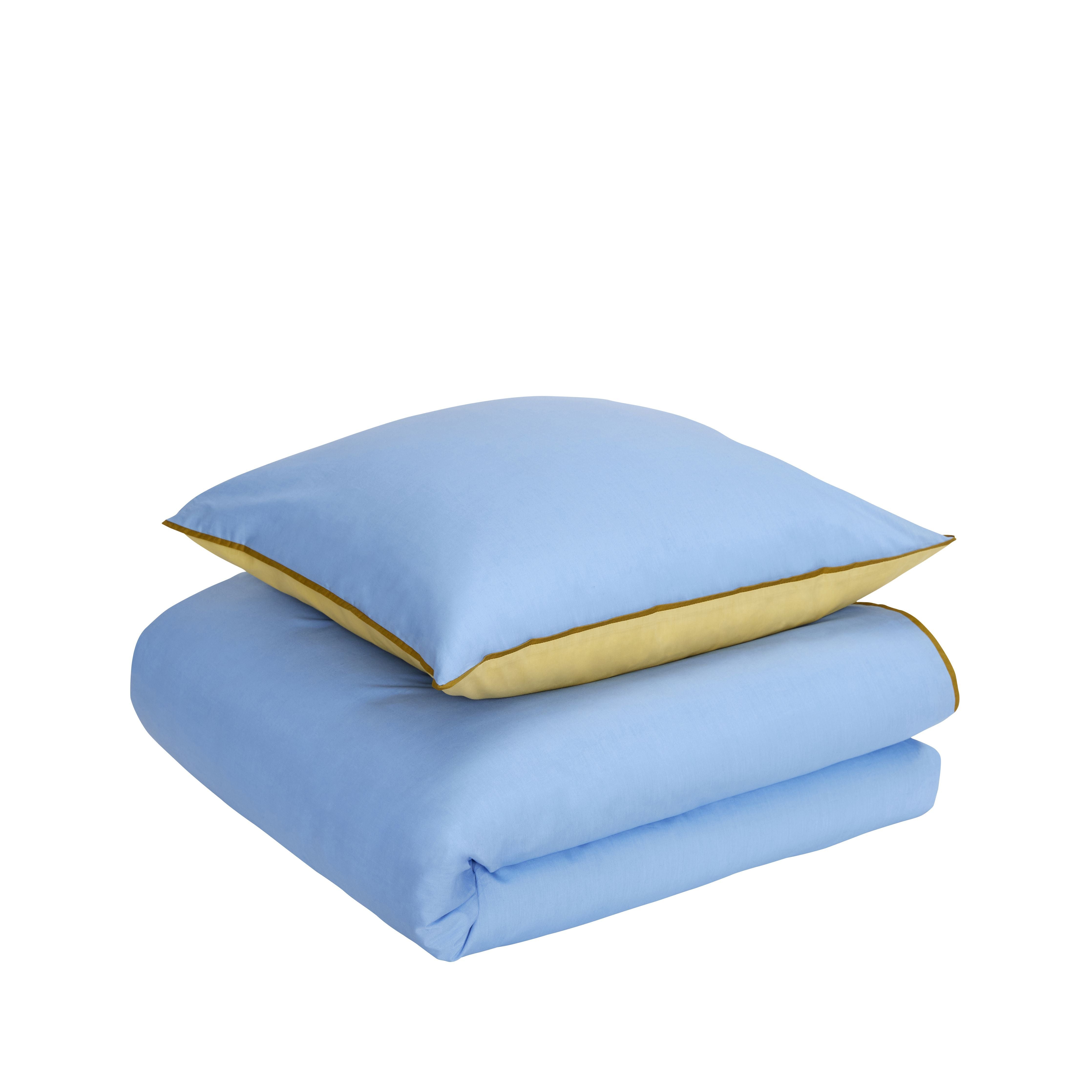 Hübsch Aki sängkläder blå/gul, 80/200 cm