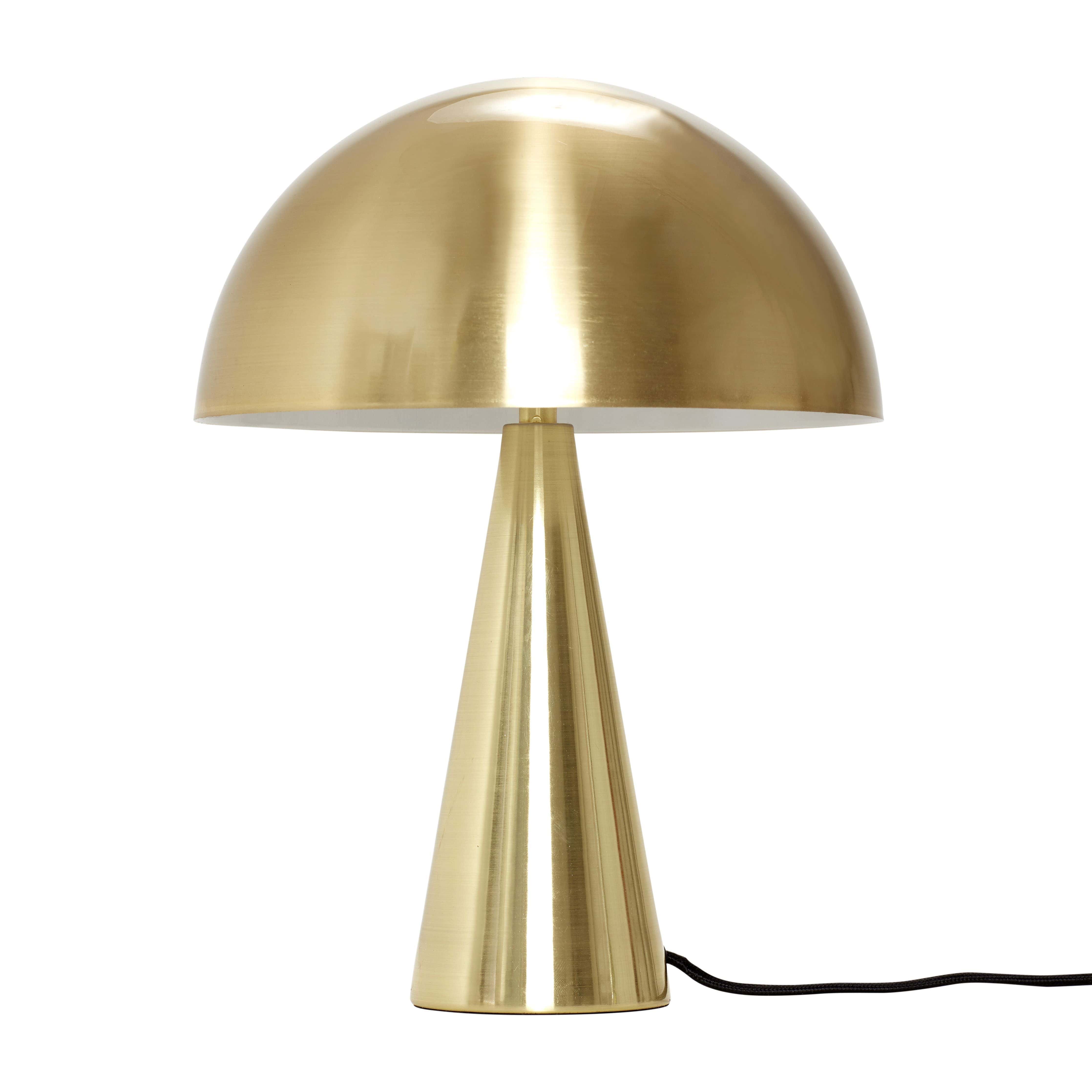 Hübsch Mush bordslampa mässingsmetall, 25x33 cm