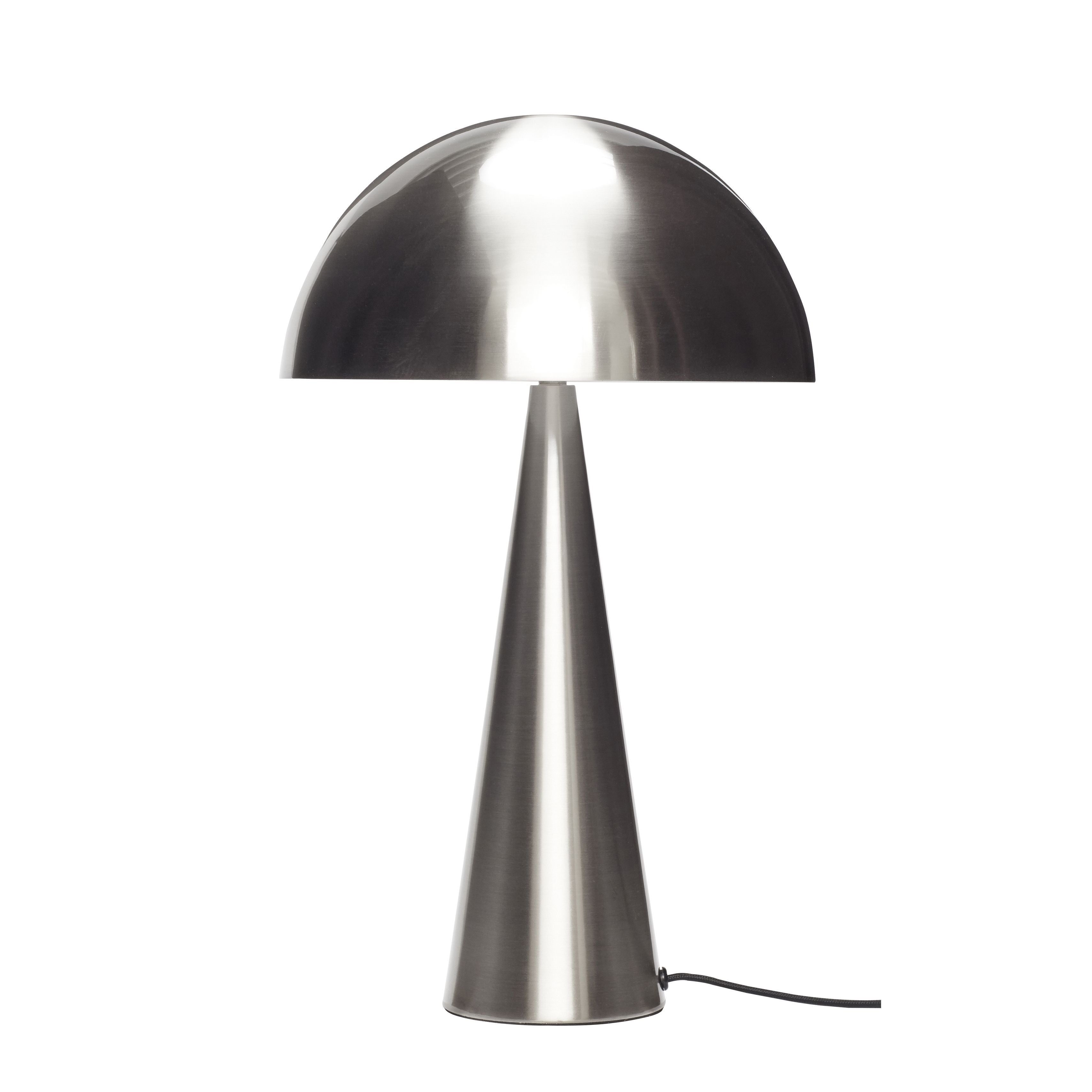 Hübsch Mush Table Lamp Metal Nickel, 30x51 cm