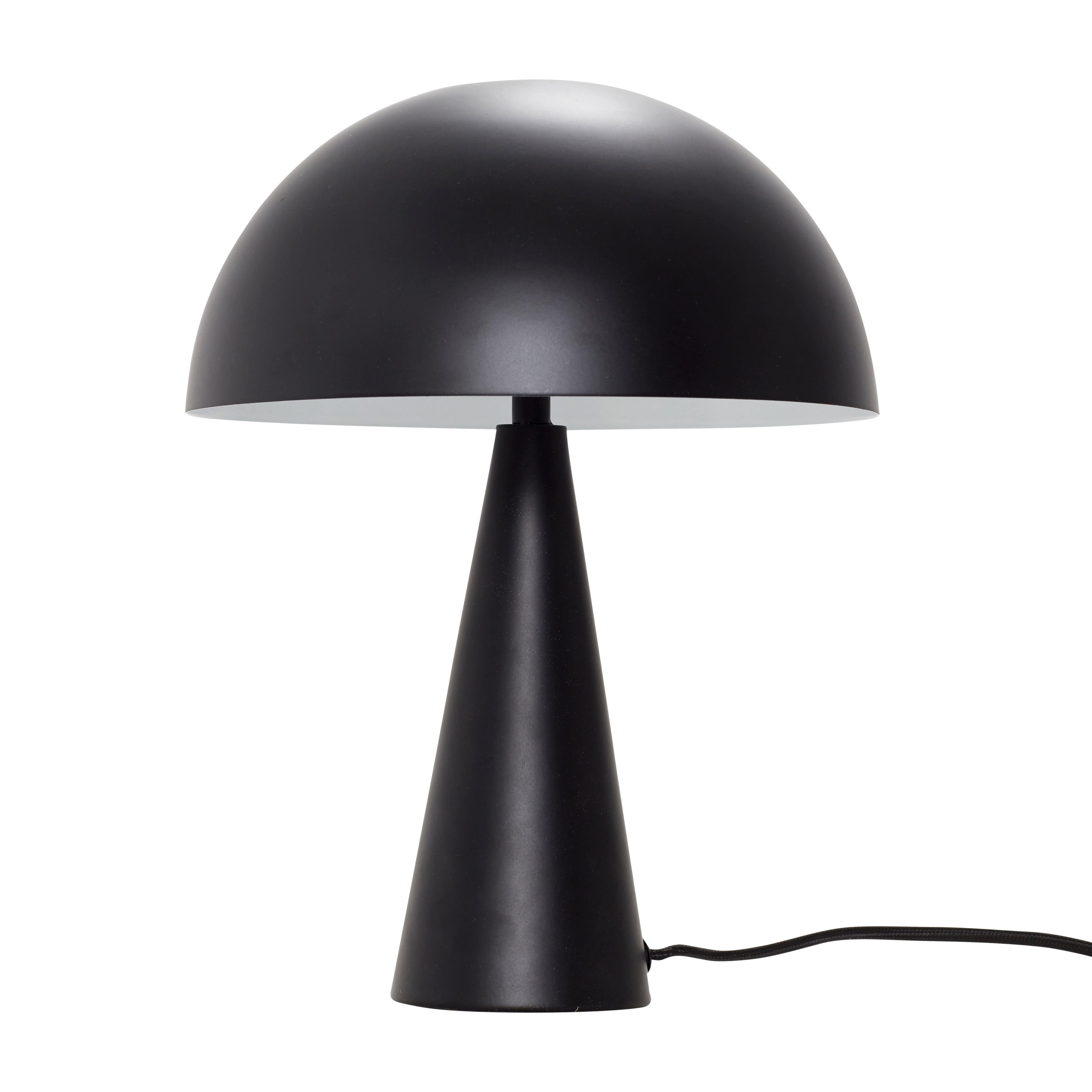 Hübsch Mush bordslampa black metal, 25x33 cm