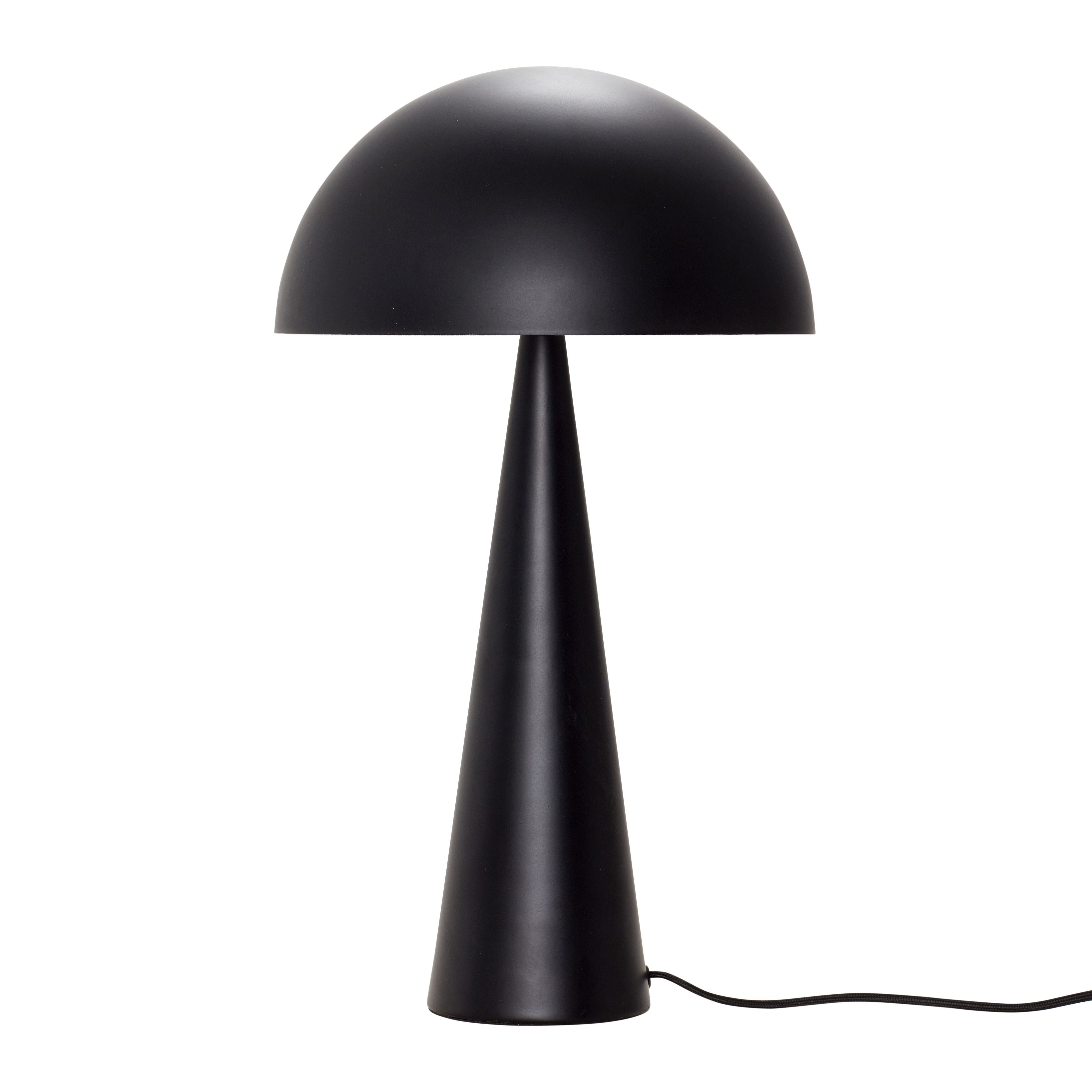 Hübsch Mush bordslampa black metal, 35x52 cm