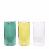 Hübsch Popsicle Vase Glass Pink/Yellow/Green Set med 3