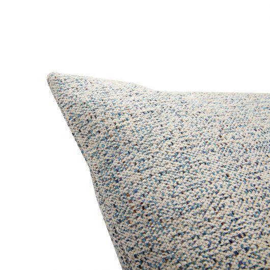 Hübsch Speckle kudde med fyllning av polyester vit/blå