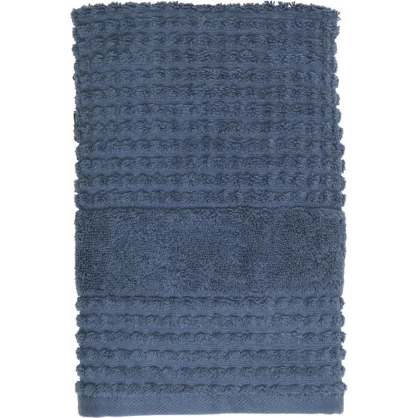 Juna Check Håndklæde Mørkeblå, 50x100 cm