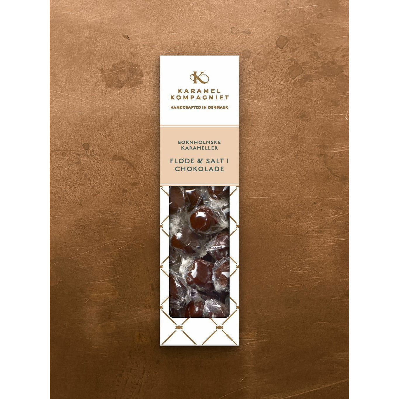 Karamel Kompagniet Karamellbollar, grädde och salt i choklad 109g