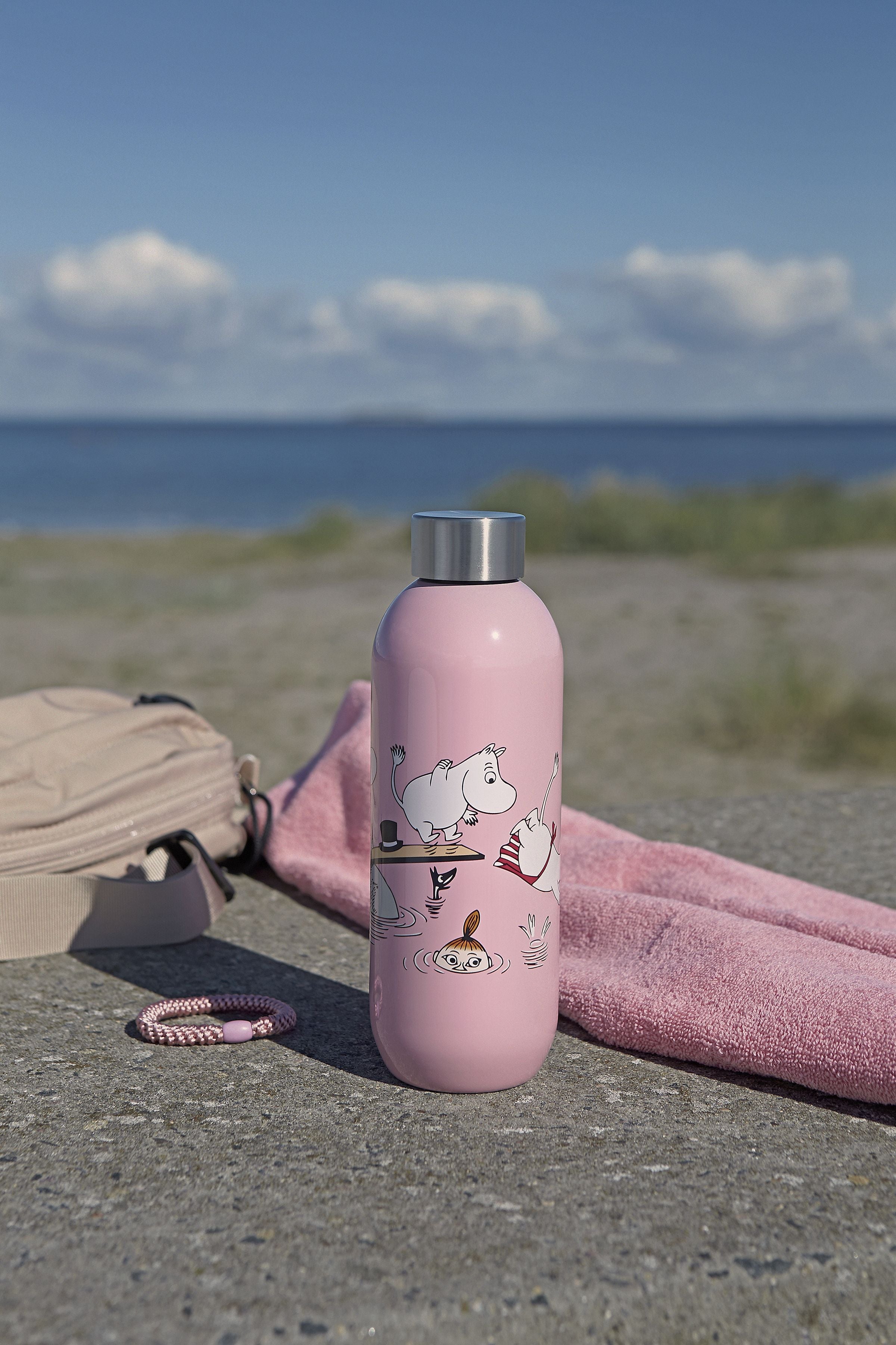 Stelton Keep Cool Drinking Bottle, Moomin Swim