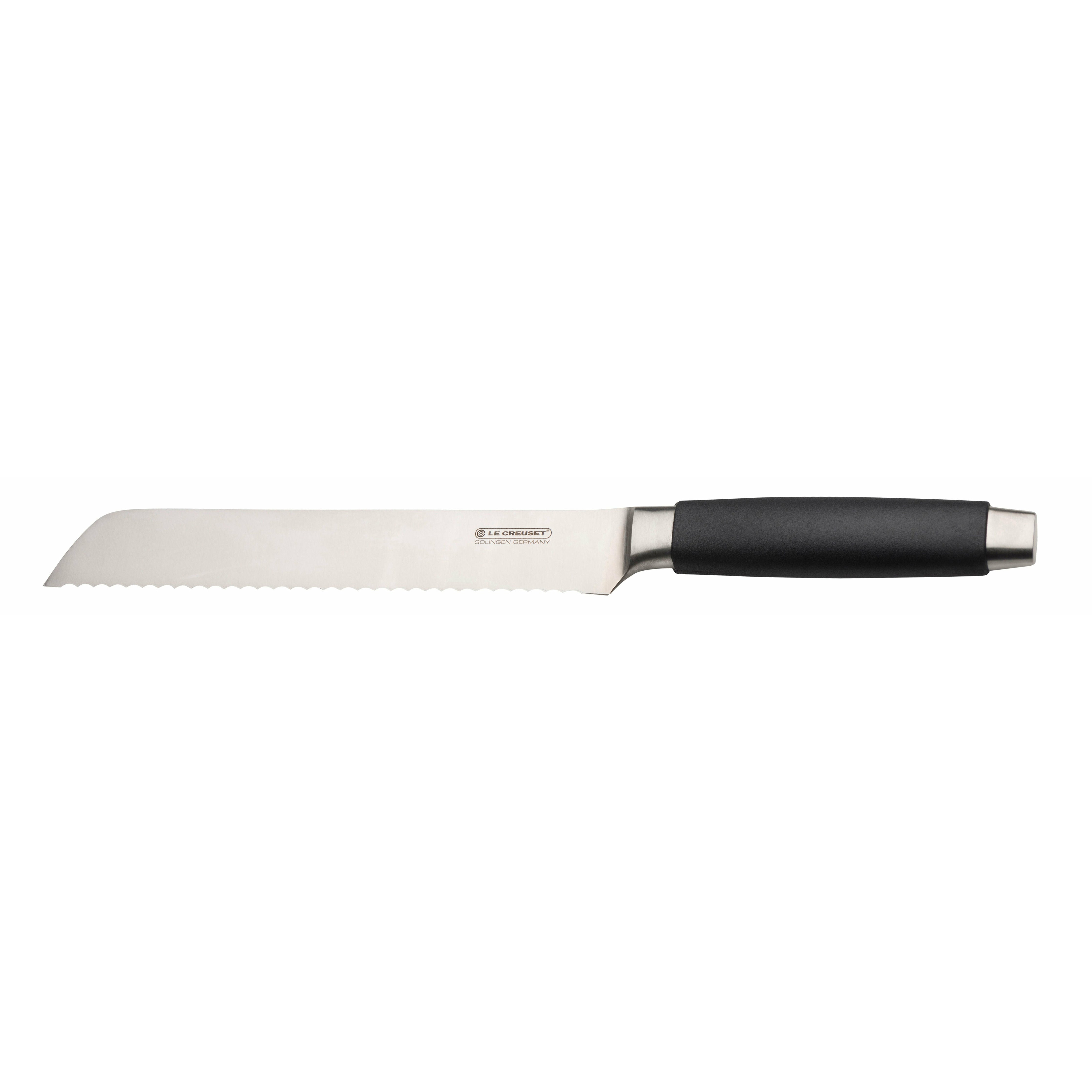 Le Creuset brödkniv med svart handtag, 20 cm