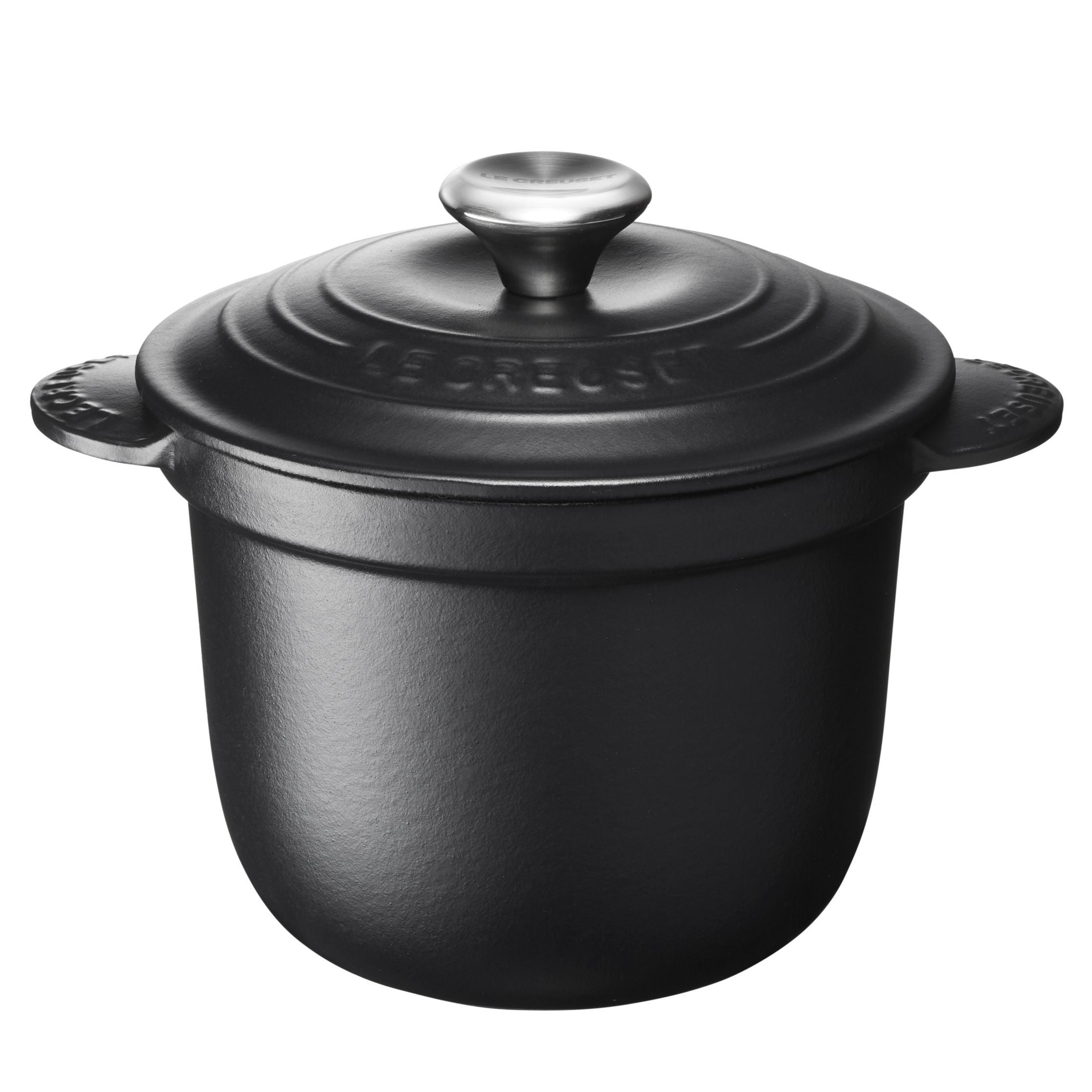 Le Creuset Tradition Cocotte Varje riskrage med inre stengods låg 18 cm, svart