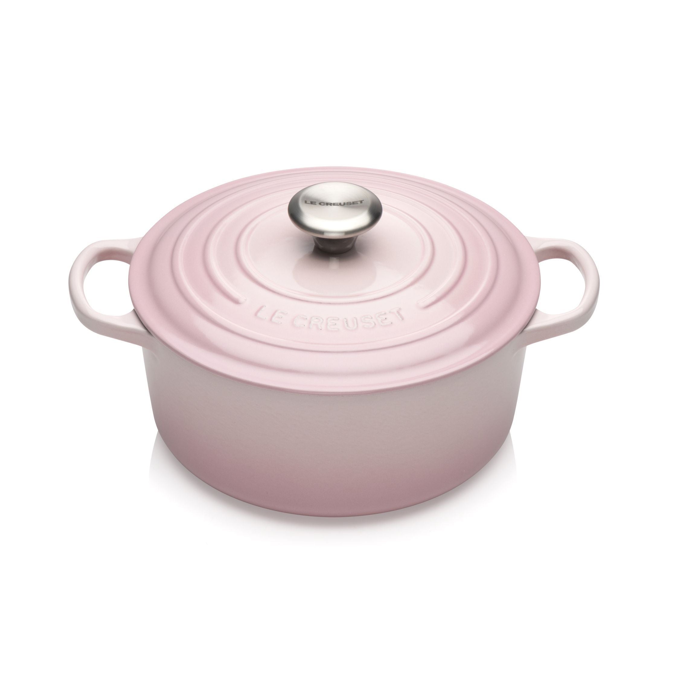 Le Creuset signatur rund potten 24 cm, skalrosa