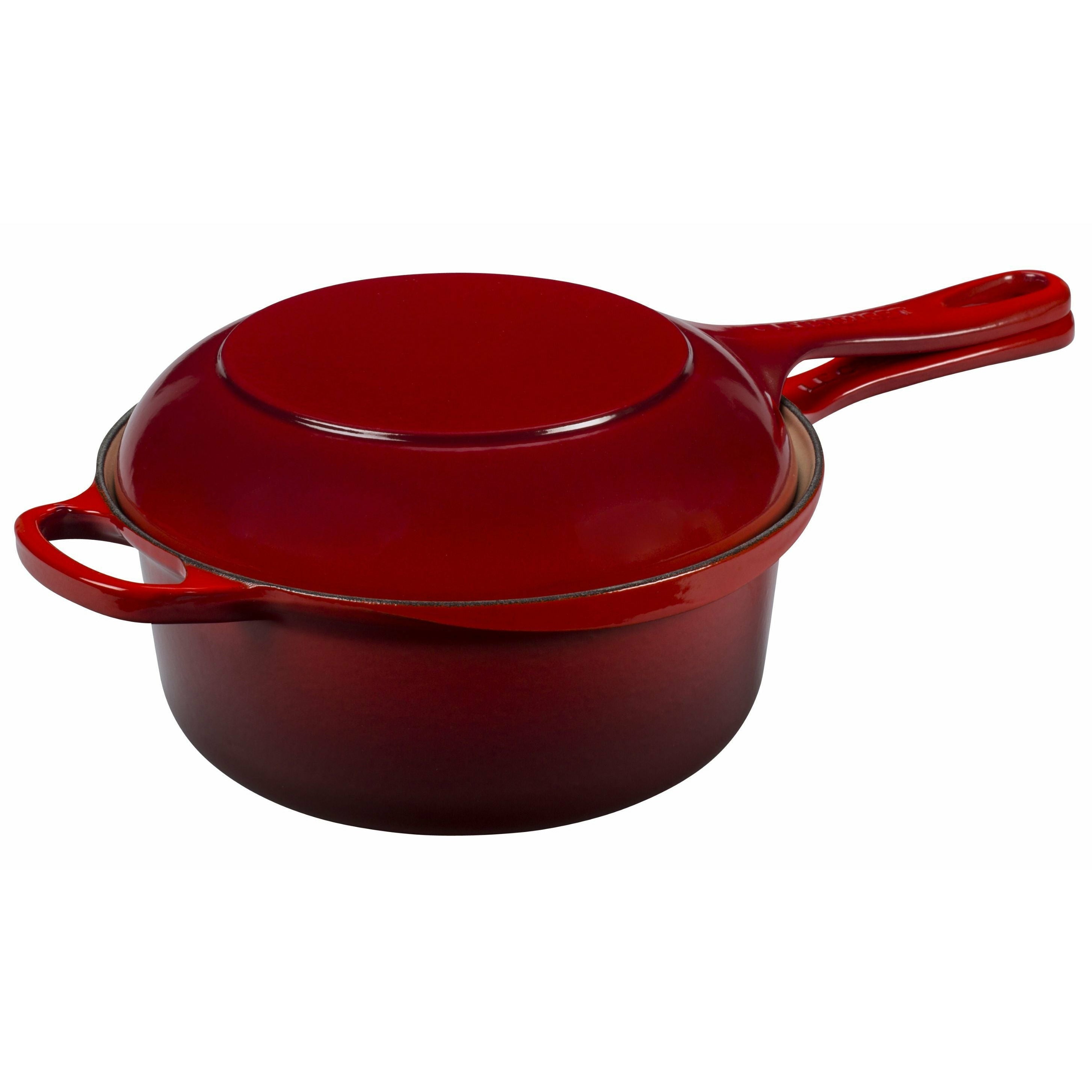 Le Creuset tradition 2-i-1 kastrull 22 cm, cerise