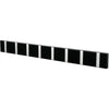 LoCa Knax horisontella krokar 8 krokar, svart/grå