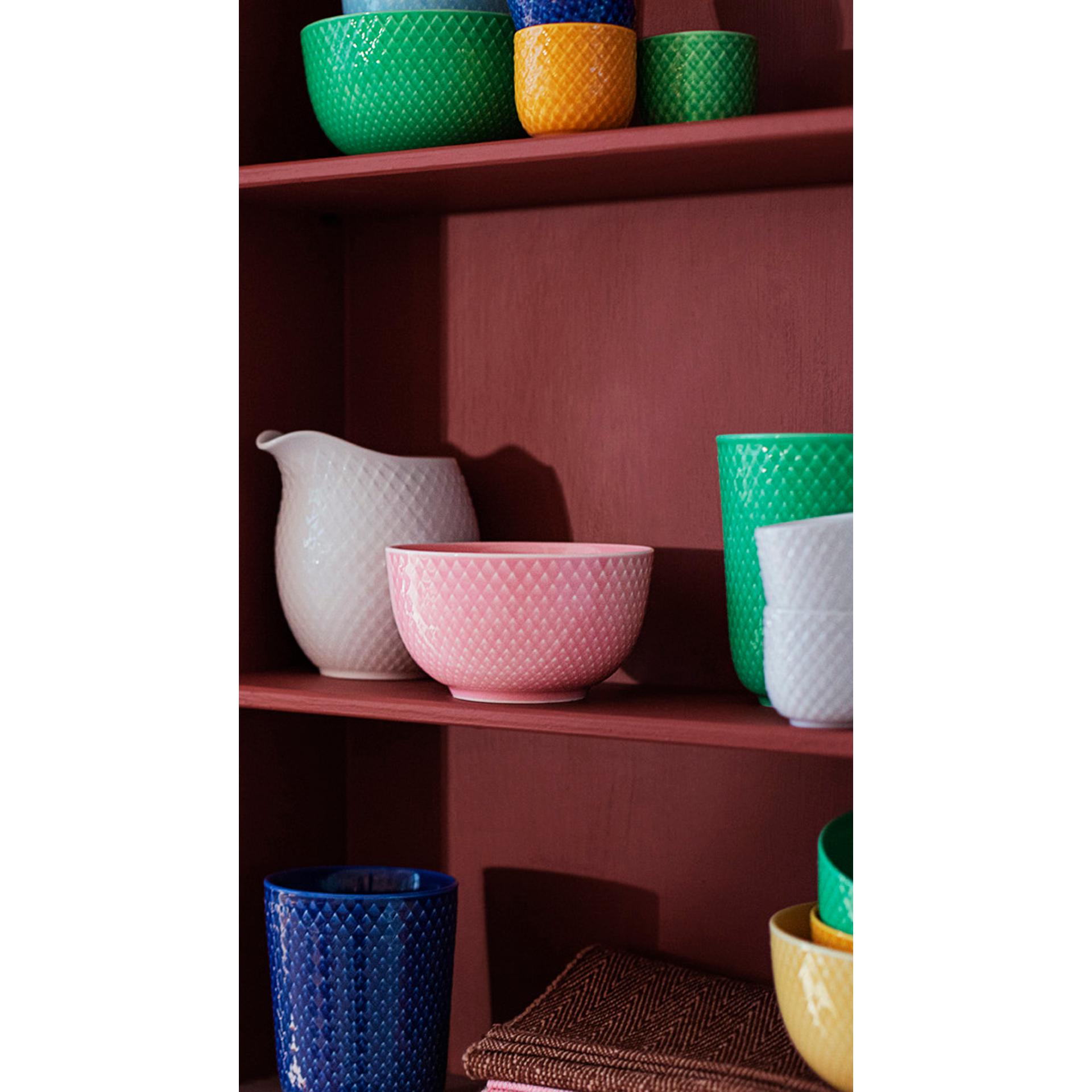 Lyngby Porcelæn Rhombe Color Mugs Porslin 33 CL, Turquoise