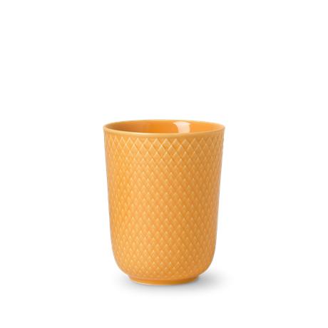 Lyngby Porcelæn Rhombe Mug Yellow, 33cl