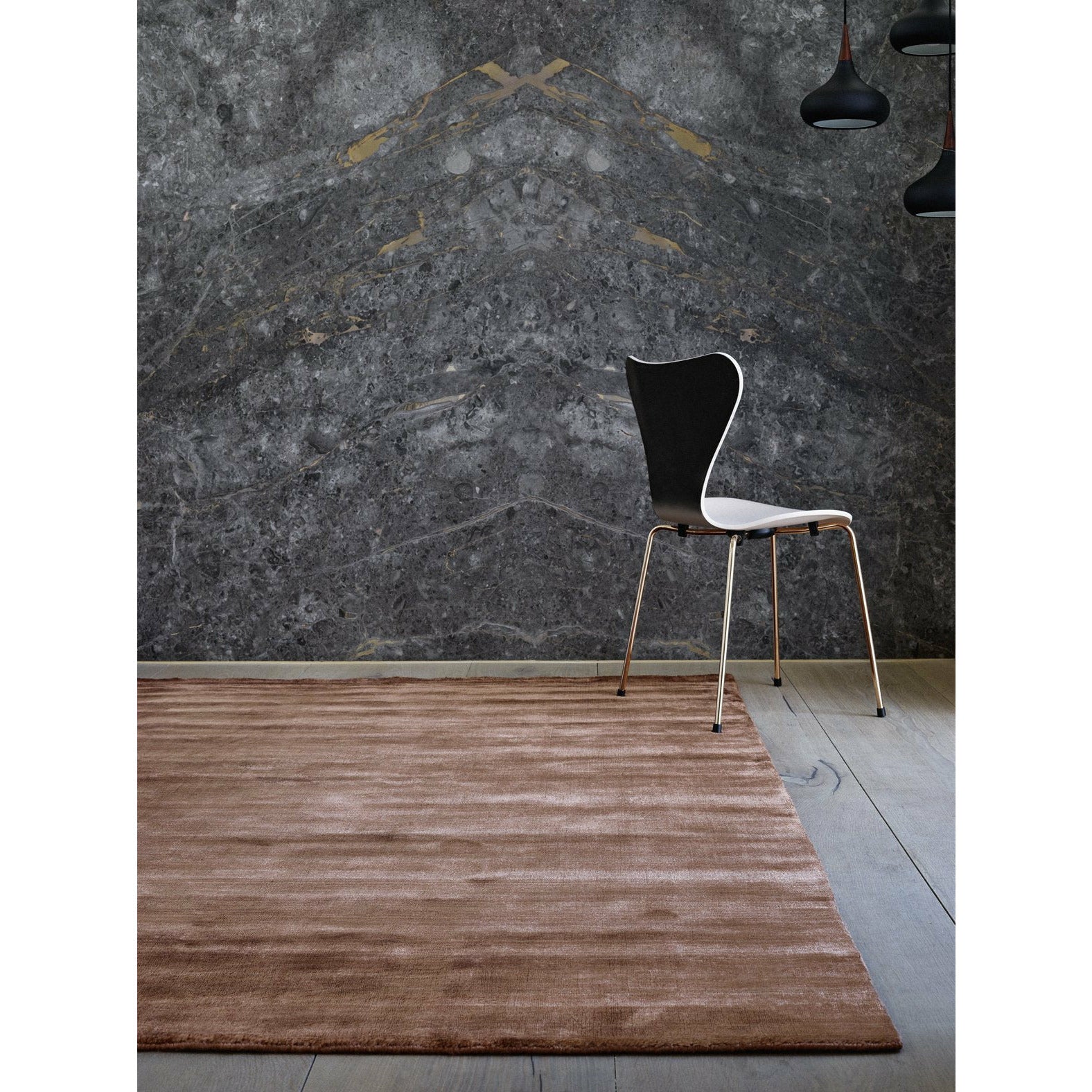 Massimo Bambu mattor koppar, 170x240 cm
