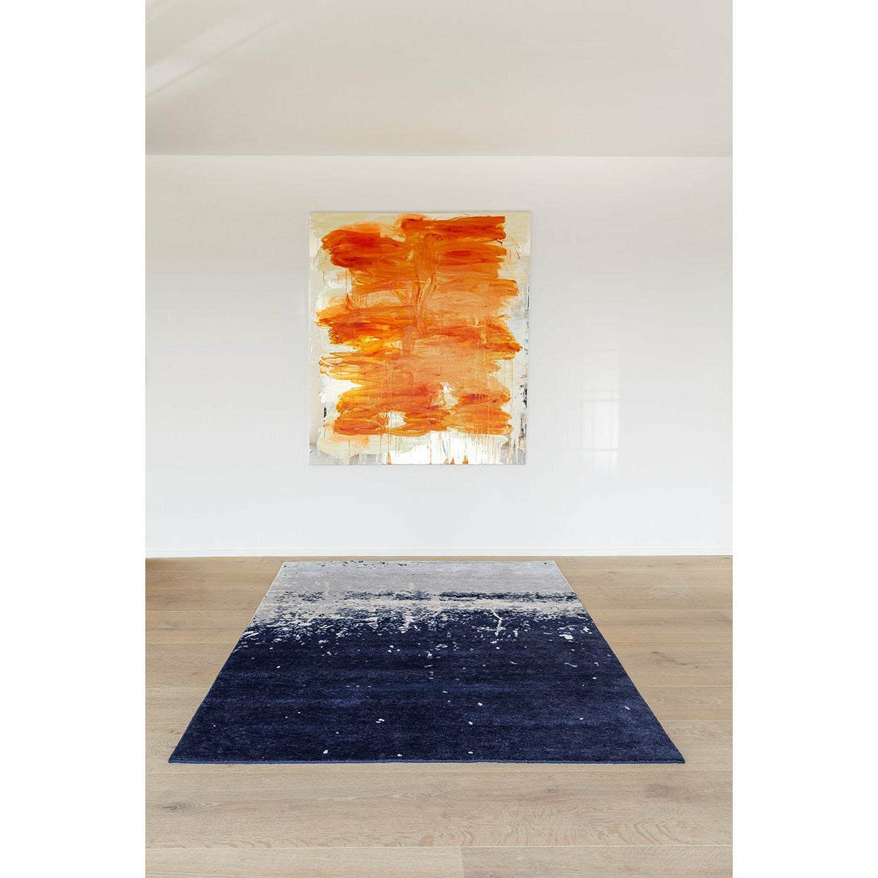Massimo Stardust matta blå jord bambu, 170x240 cm