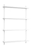 Moebe Wall Shelving WS.115.1, Hvid/Hvid