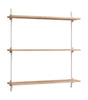 Moebe Wall Shelving WS.85.1, Eg/Hvid