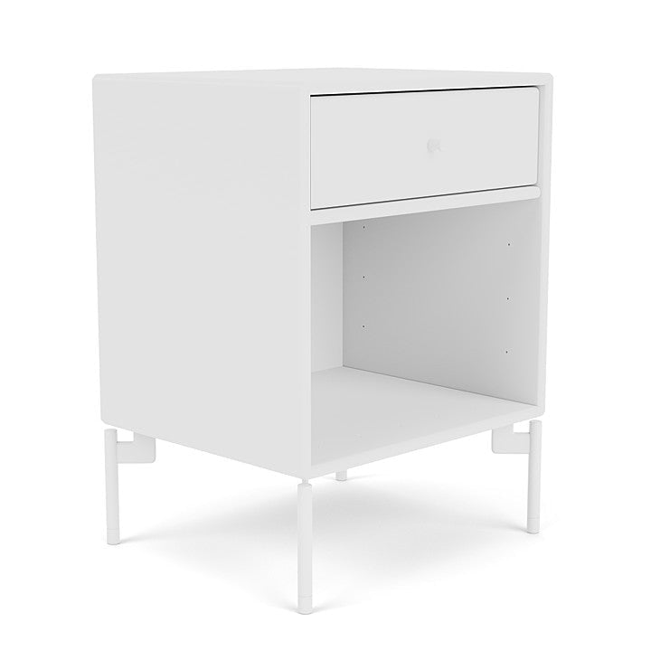 Montana Dream Bedside Table With Ben, New White/Snow White