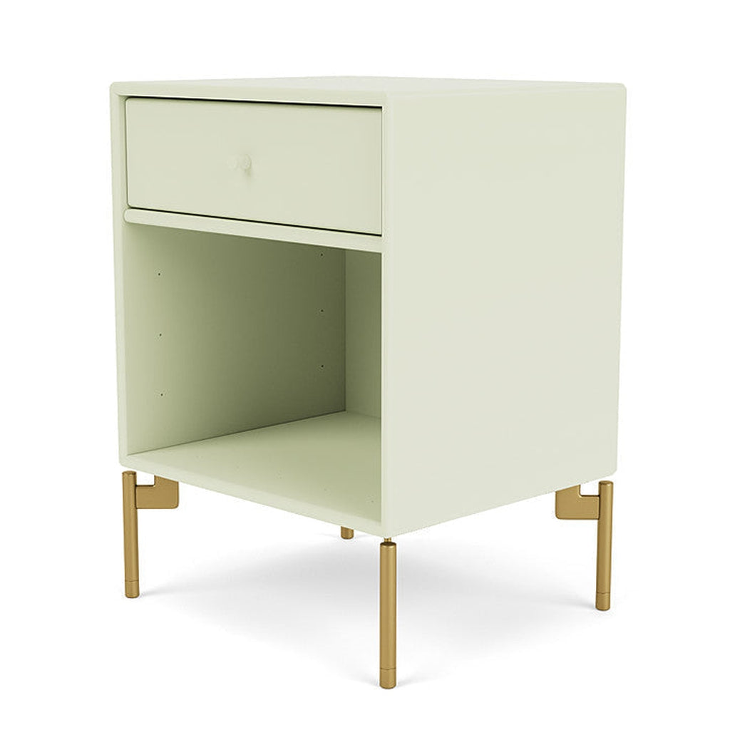 Montana Dream Bedside Table With Ben, Pomelo Green/Brass