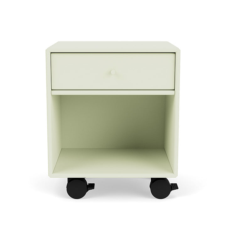 Montana Dream Bedside Table With Wheels, Pomelo Green
