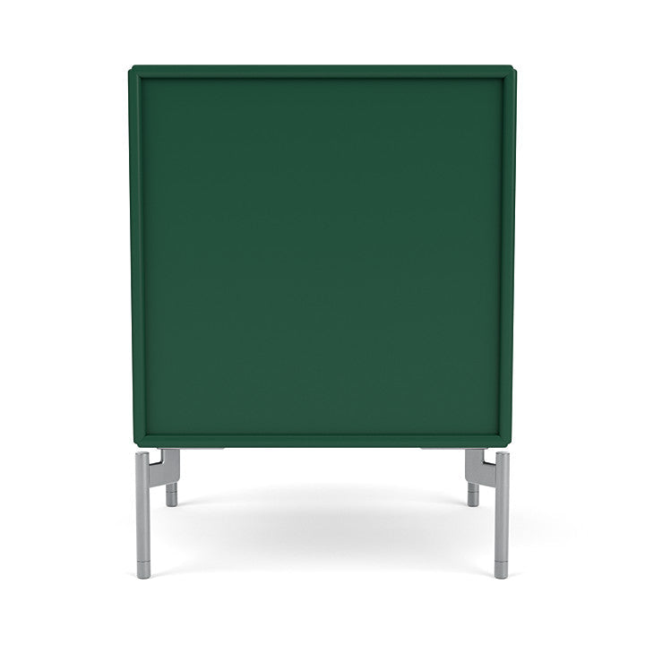Montana Operation Drawer Table With Ben, Pine Green/Chrome Mat