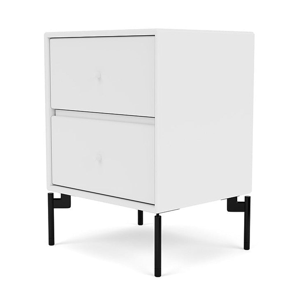 Montana Operation Drawer Table With Ben, Snow White/Black