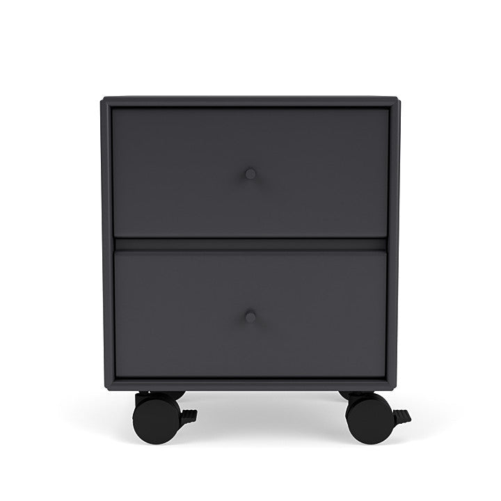 Montana Operation Drawing Table With Wheels, Anthracite