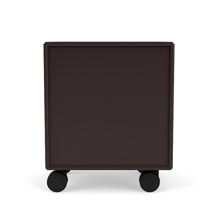 Montana Operation Drawing Table With Wheels, Balsamic Brown
