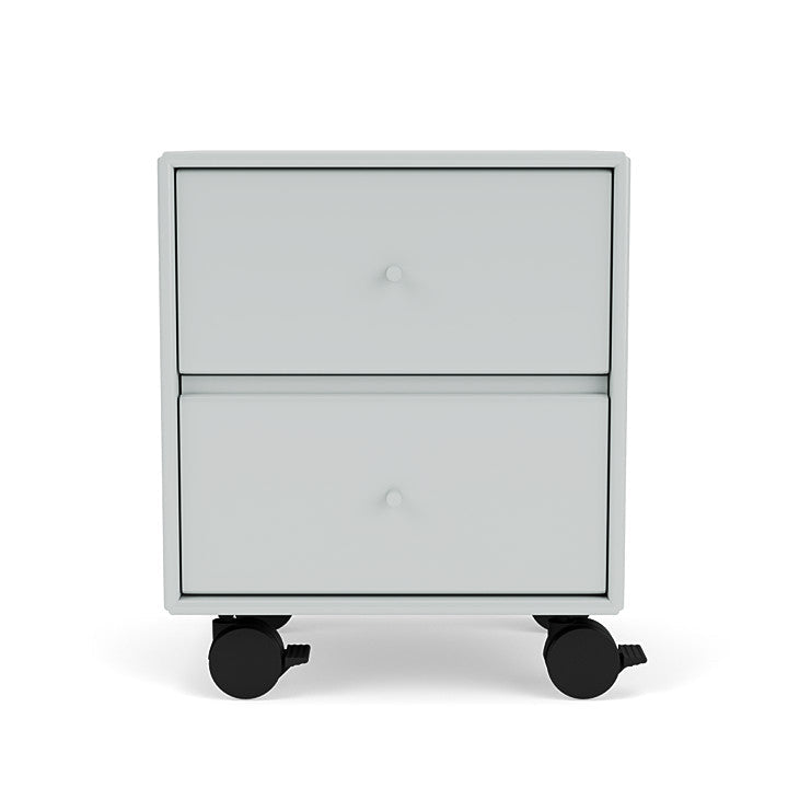 Montana Operation Drawer Table With Wheels, Oysters Grey
