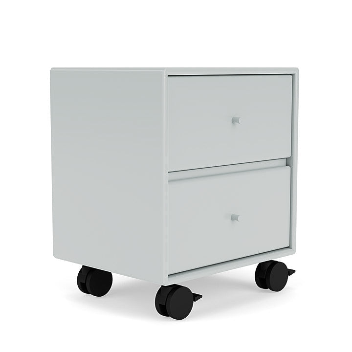 Montana Operation Drawer Table With Wheels, Oysters Grey