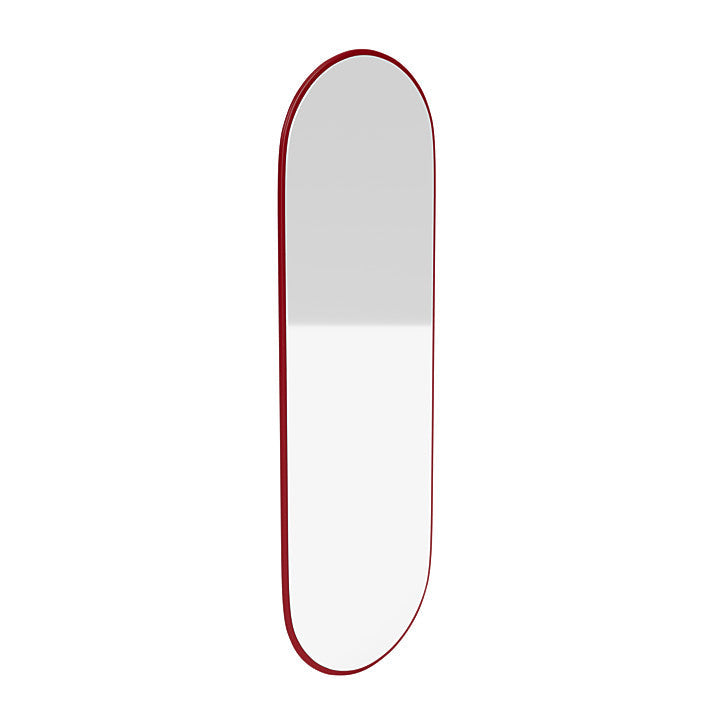 Montana figur oval spegel med upphängningsfästen, rödbetor röd