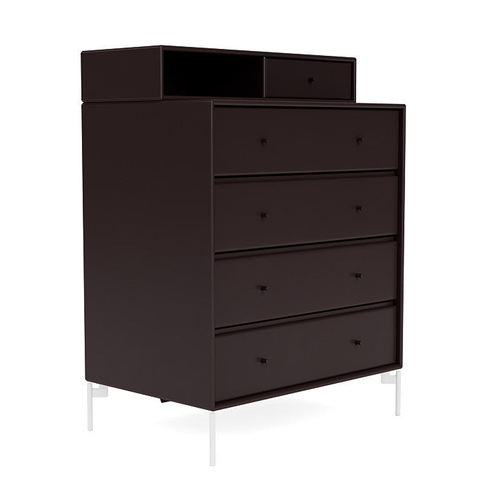 Montana Keep Bre of Drawers With Ben, Balsamic Brown/Snow White
