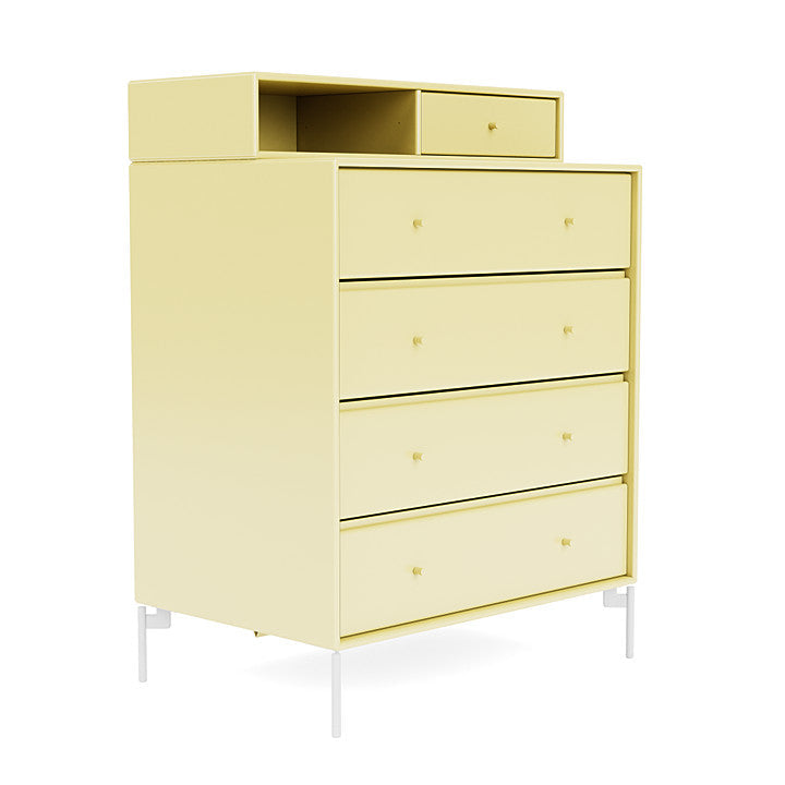 Montana Keep Bre of Drawers With Ben, Chamomile Yellow/Snow White
