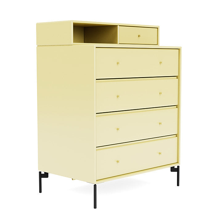 Montana Keep Bre of Drawers With Ben, Chamomile Yellow/Black