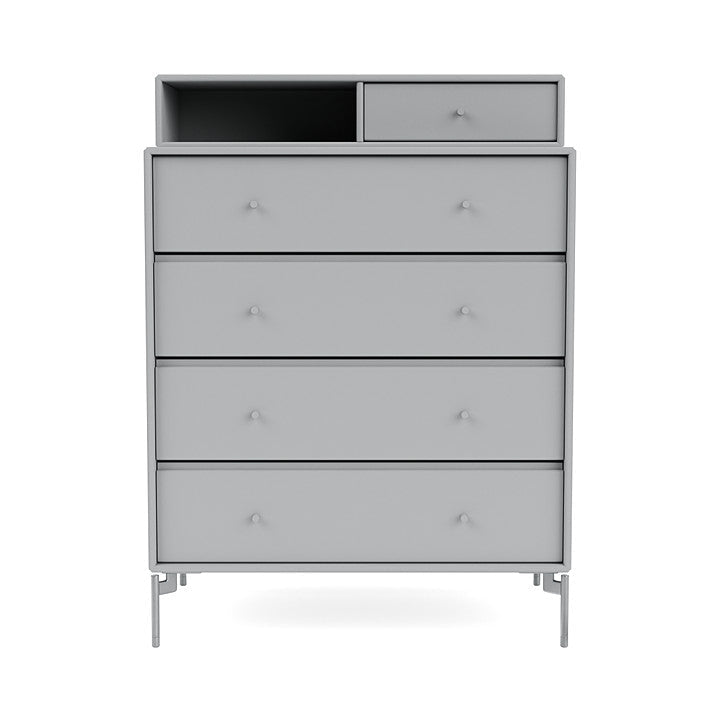 Montana Keep Bre of Drawers With Ben, Fjord/Chrome Mat