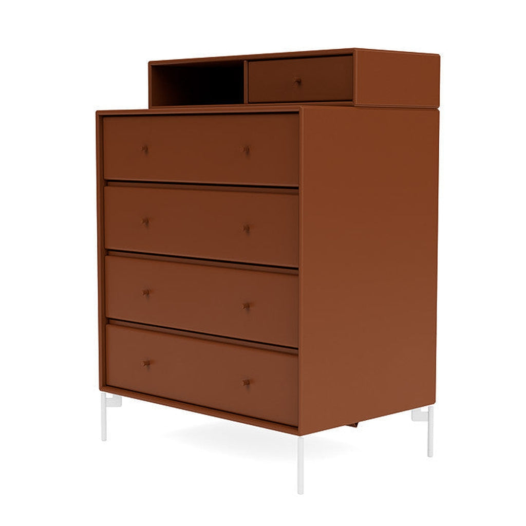 Montana Keep Bre of Drawers With Ben, Hazelnut Brown/Snow White