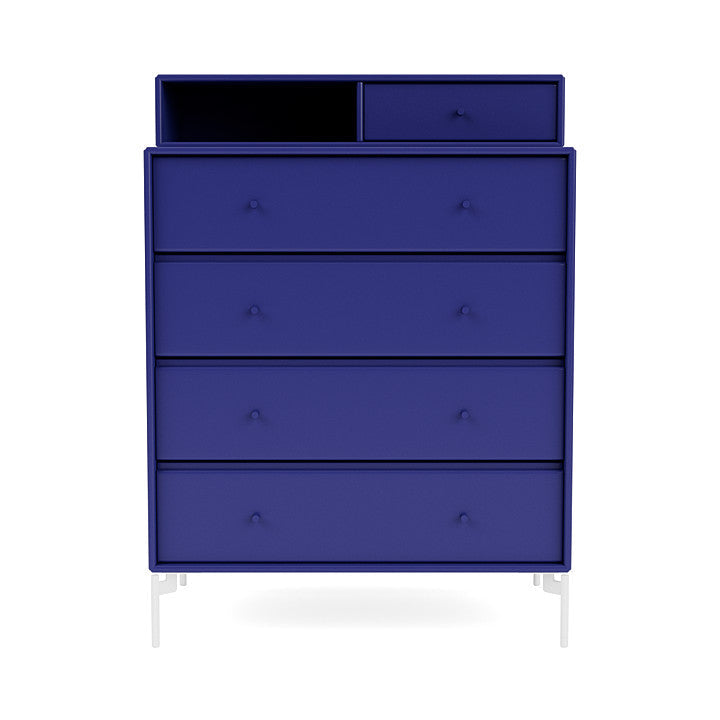 Montana Keep Bre of Drawers With Ben, Monarch Blue/Snow White