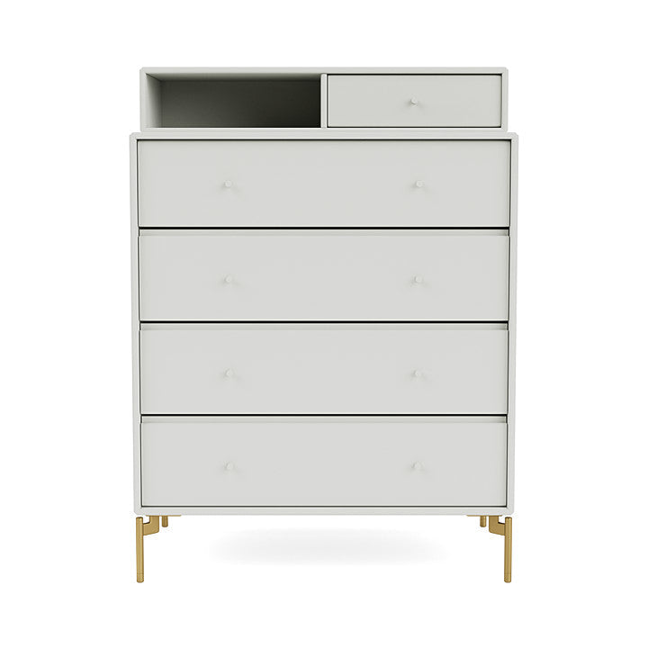 Montana Keep Bre of Drawers With Ben, Nordic White/Brass