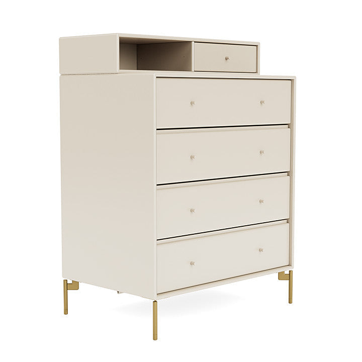 Montana Keep Bre of Drawers With Ben, Oat/Brass