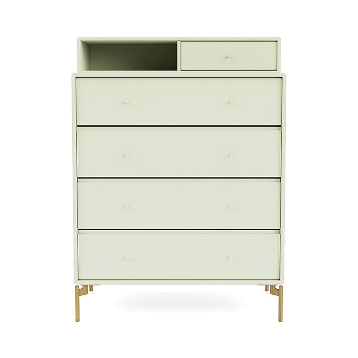 Montana Keep Bre of Drawers With Ben, Pomelo Green/Brass