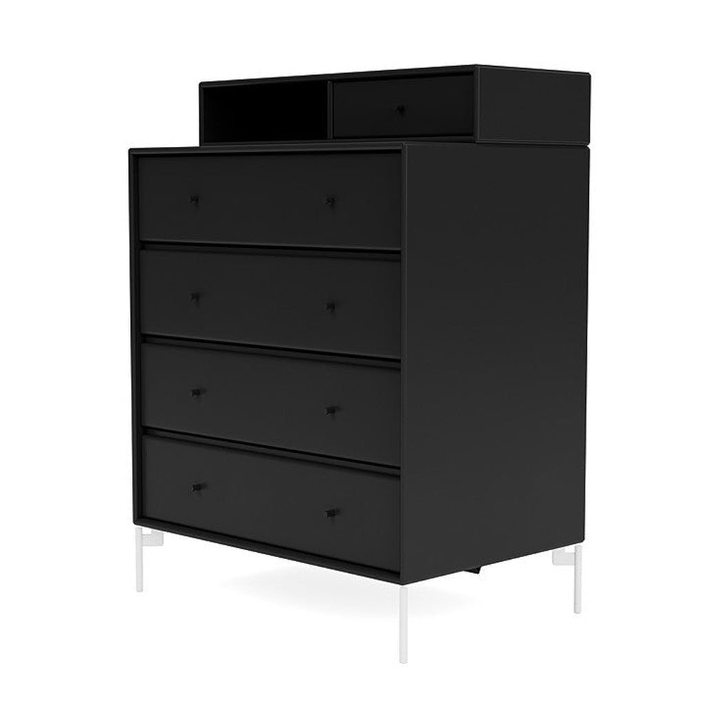 Montana Keep Bre of Drawers With Ben, Black/Snow White