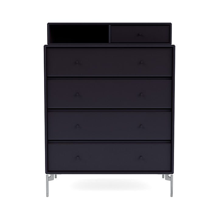 Montana Keep Bre of Drawers With Ben, Shadow/Chrome Mat