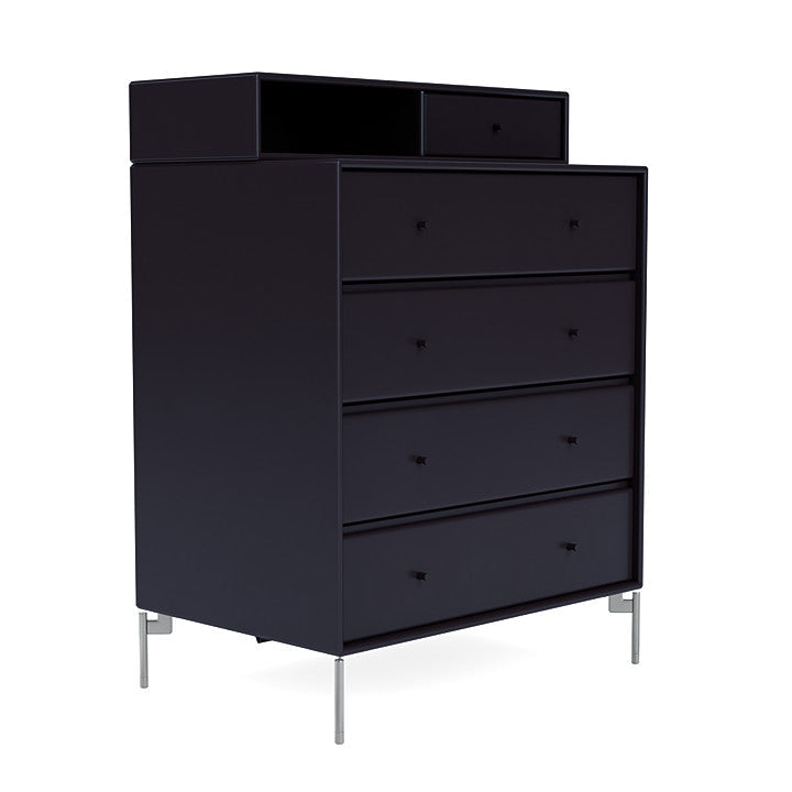 Montana Keep Bre of Drawers With Ben, Shadow/Chrome Mat