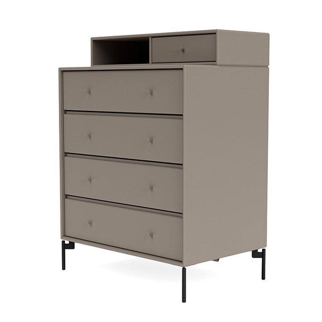 Montana Keep Bre of Drawers With Ben, Truffle Grey/Black